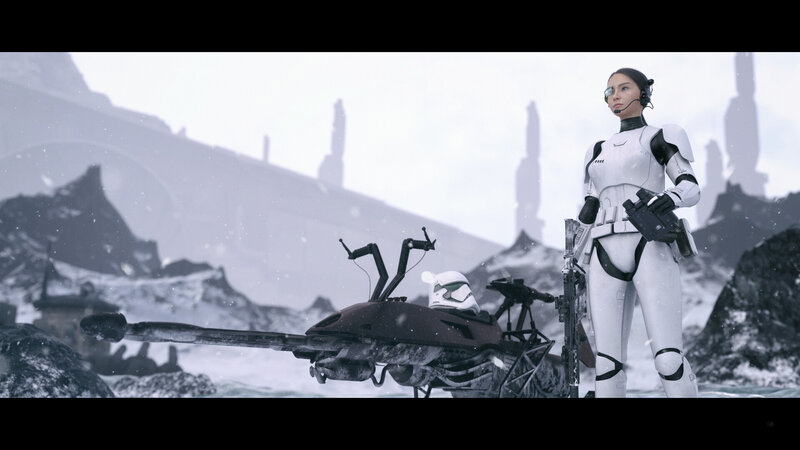 Stormtrooper in Snow — White, Cold