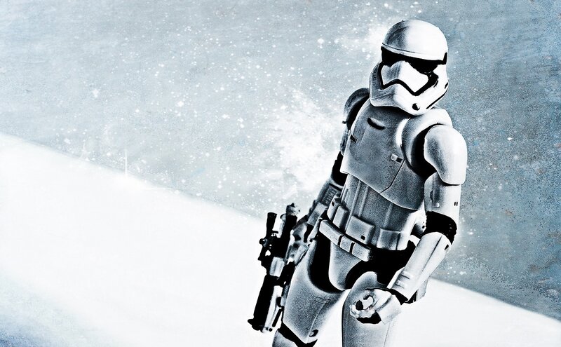 Stormtrooper in Snow — White, Dramatic