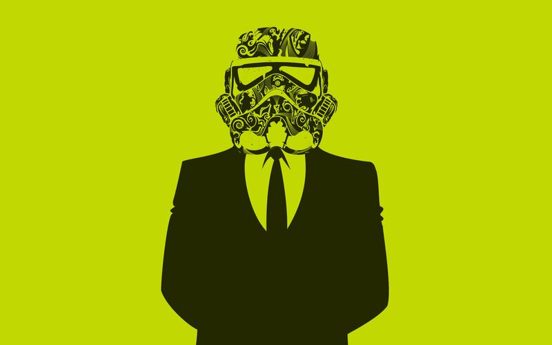 Stormtrooper in Suit — Yellow
