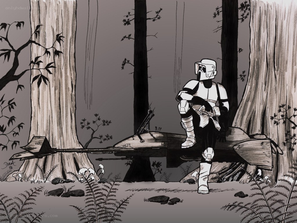 Stormtrooper in the forest