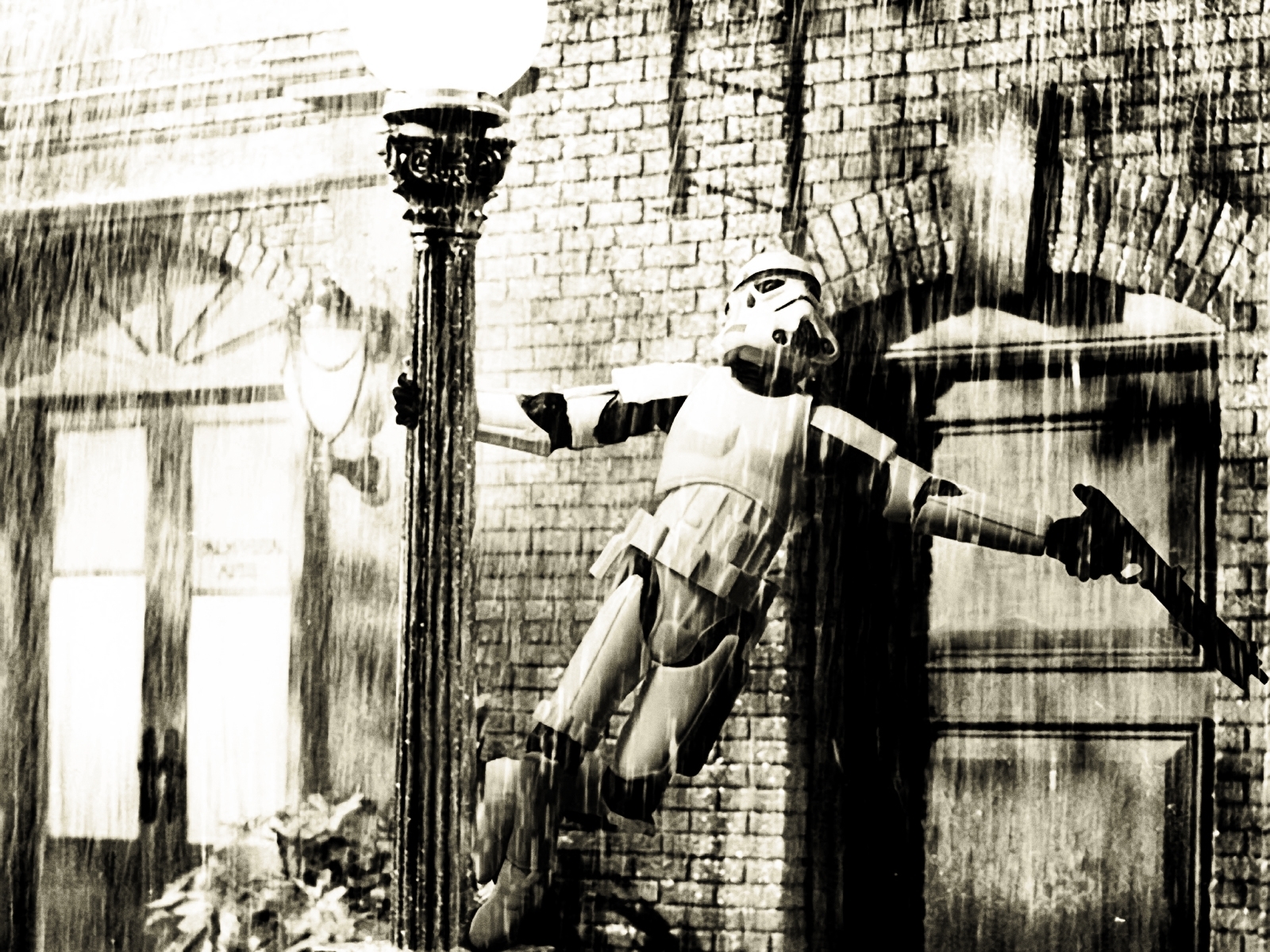 Stormtrooper in the rain
