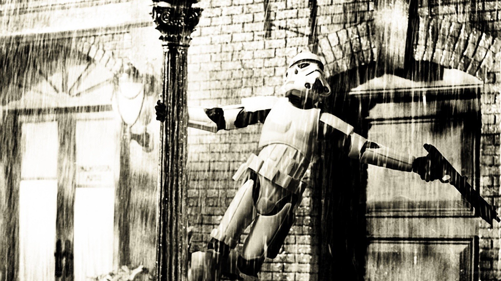 Stormtrooper in the rain