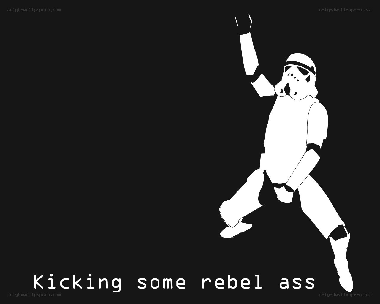 stormtrooper kicking rebel