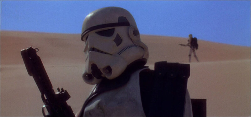 Stormtrooper on a desert planet