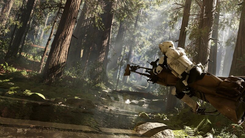 Stormtrooper on Speeder Bike — Green