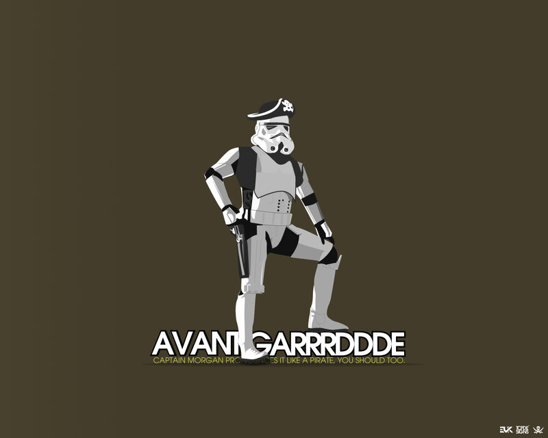 Stormtrooper pirate parody