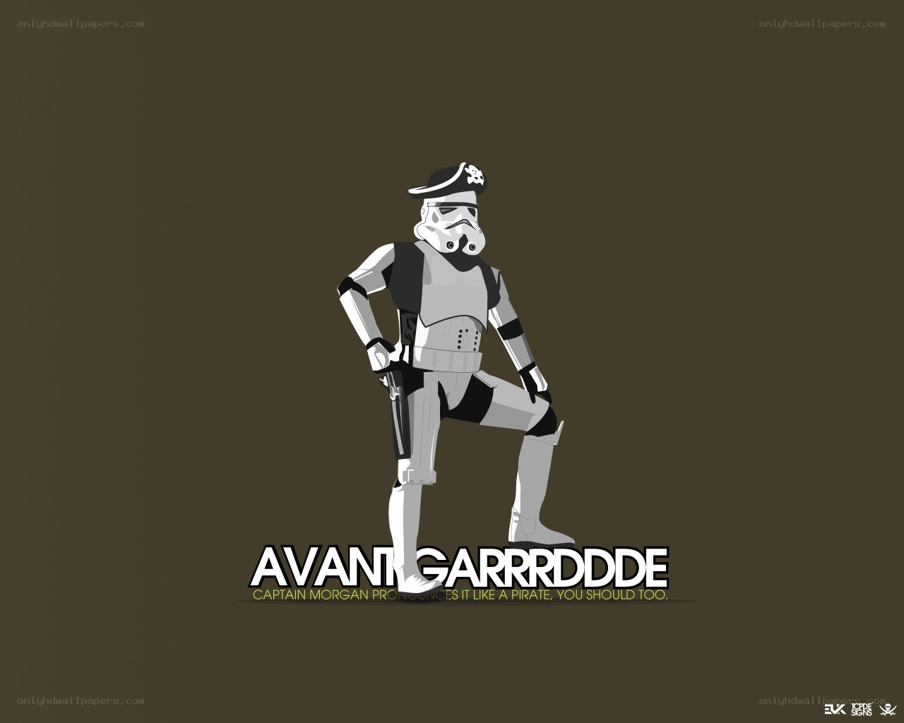 Stormtrooper pirate parody