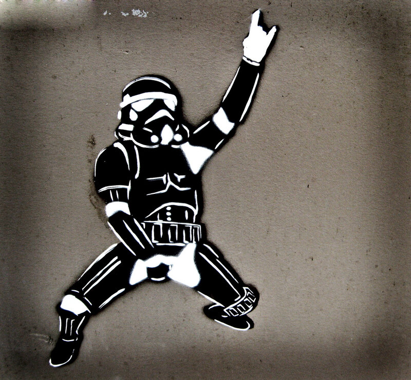 Stormtrooper rock gesture