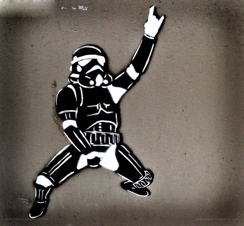 Stormtrooper rock gesture