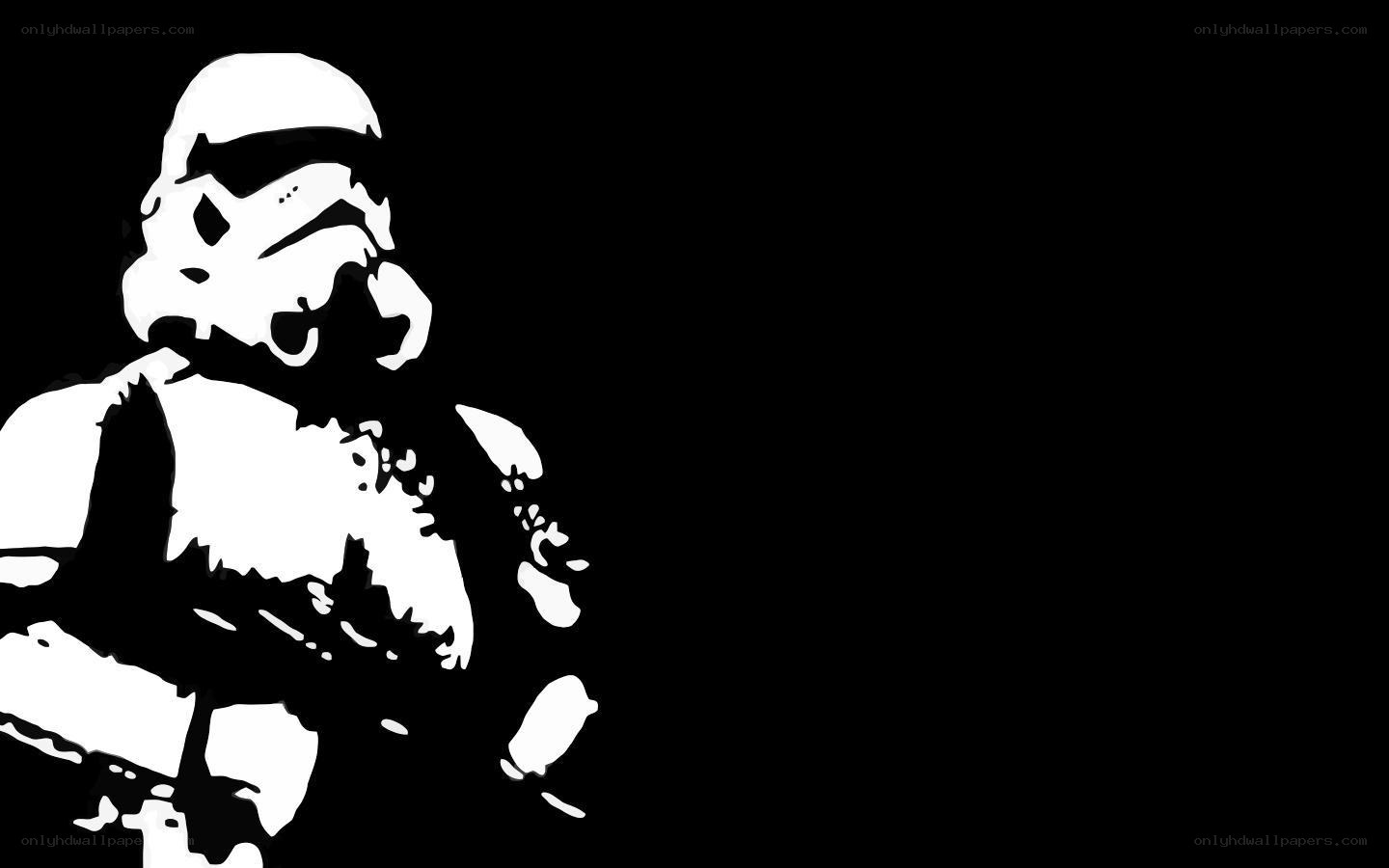 Stormtrooper silhouette art