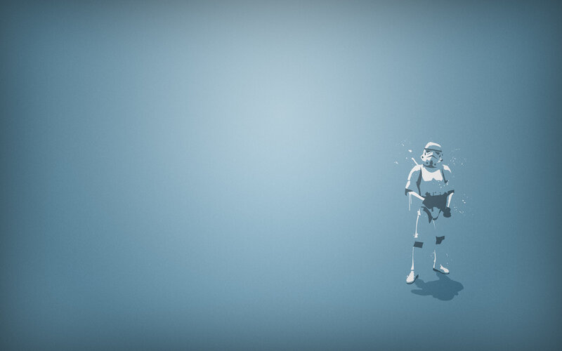 Stormtrooper silhouette art