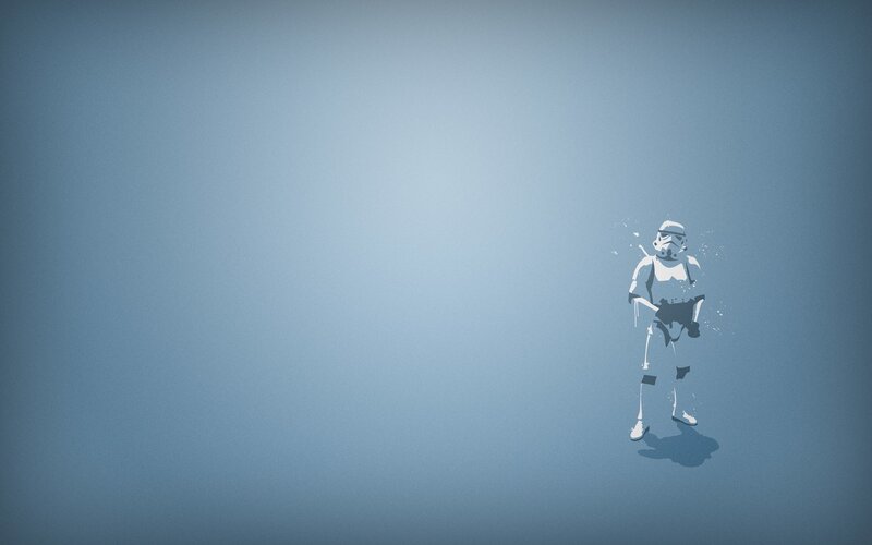 Stormtrooper silhouette art
