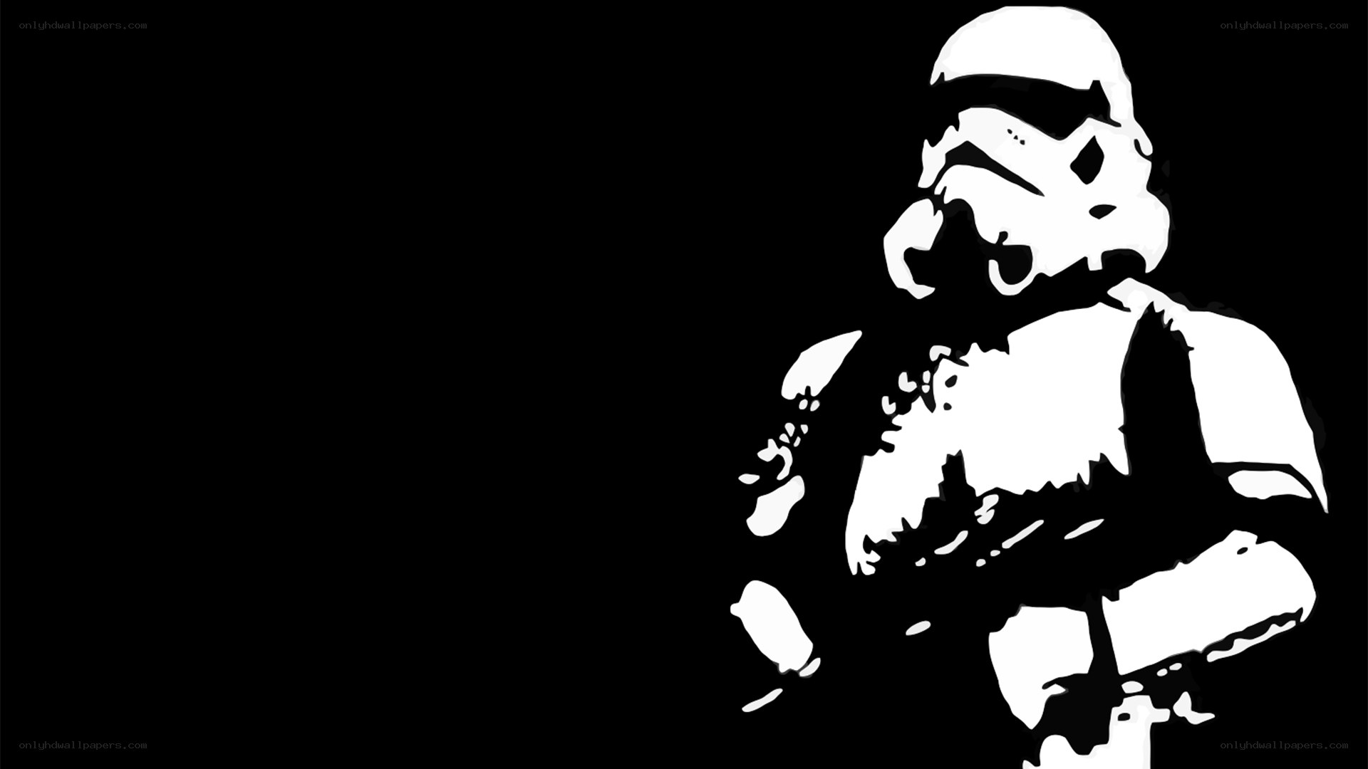 Stormtrooper silhouette art