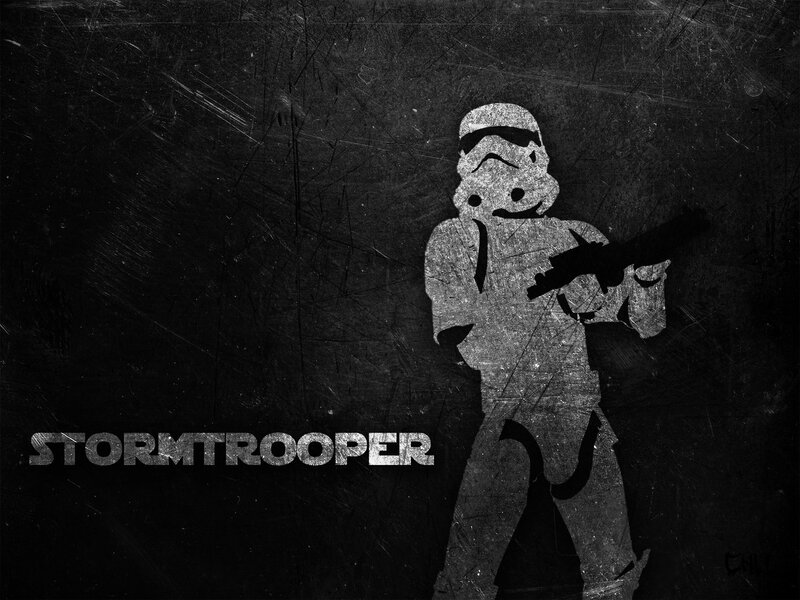 Stormtrooper Silhouette — Black