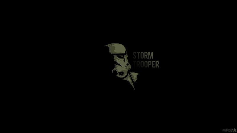 Stormtrooper silhouette logo