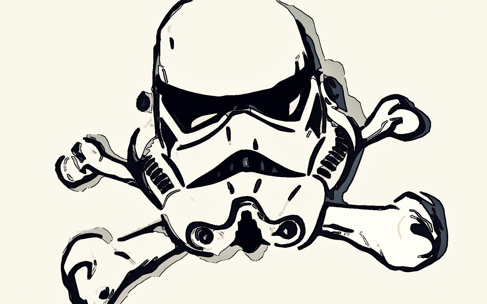 Stormtrooper skull and crossbones