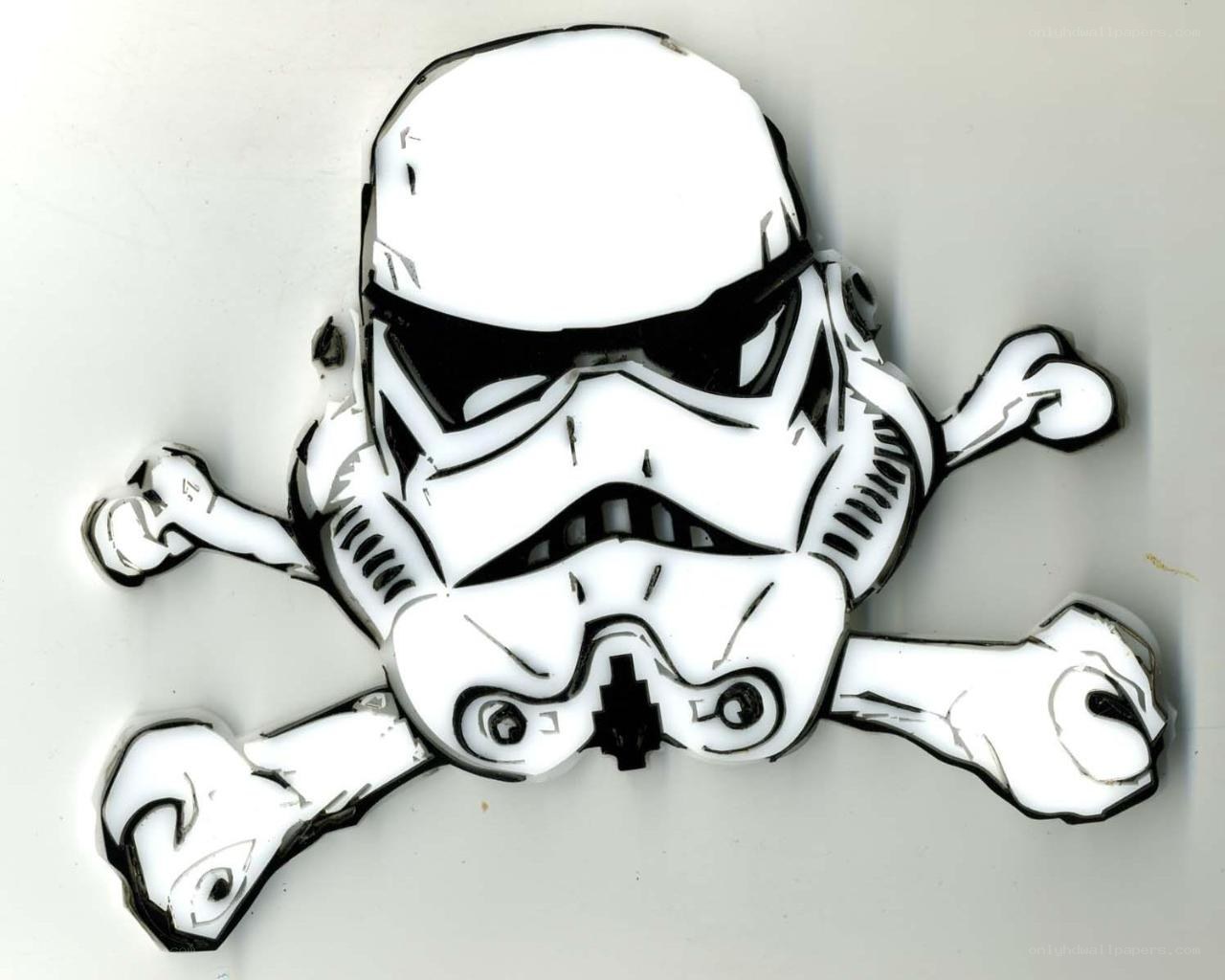 Stormtrooper skull and crossbones