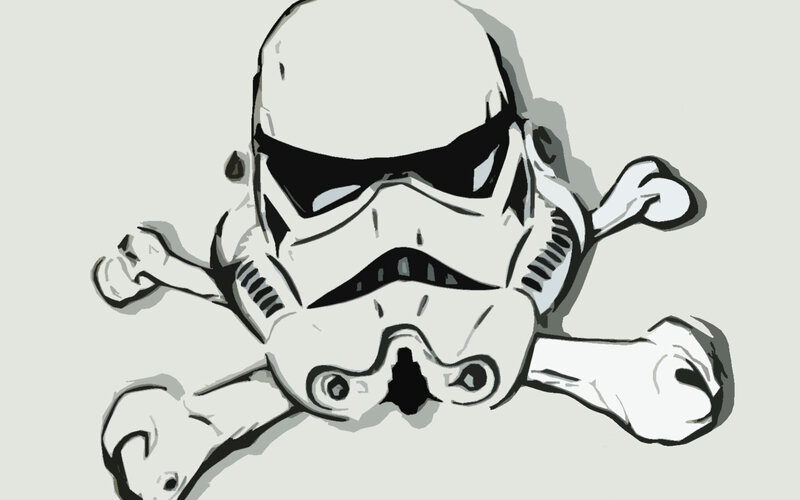 Stormtrooper skull and crossbones