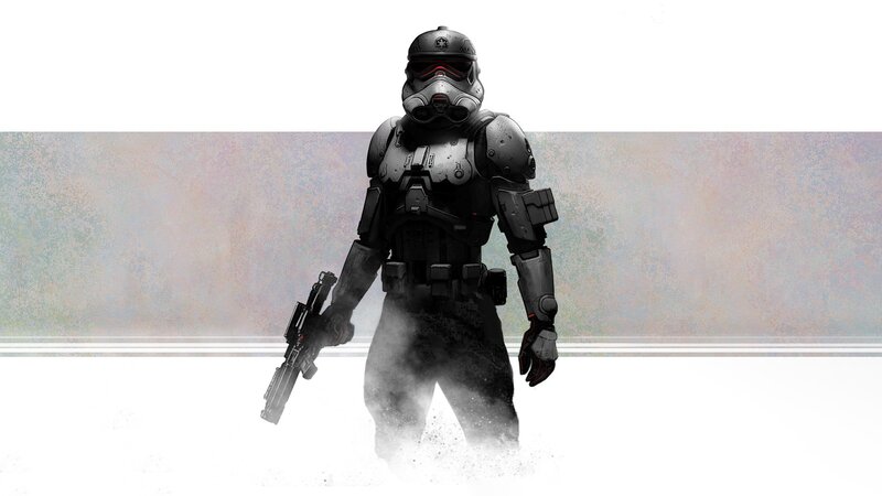 Stormtrooper Soldier — Black, Dramatic, Digital Art