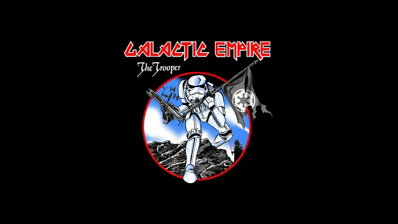 Stormtrooper Soldier — Black, Dramatic, Illustration, Flag