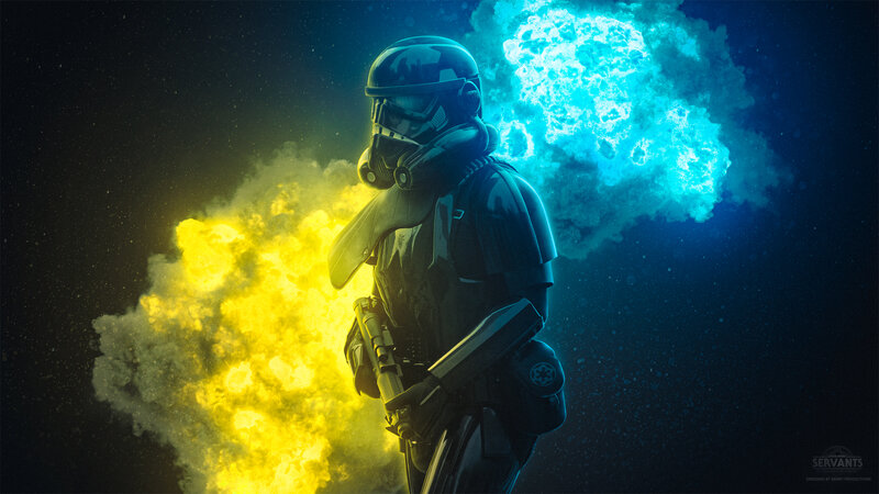 Stormtrooper Soldier — Blue, Dramatic