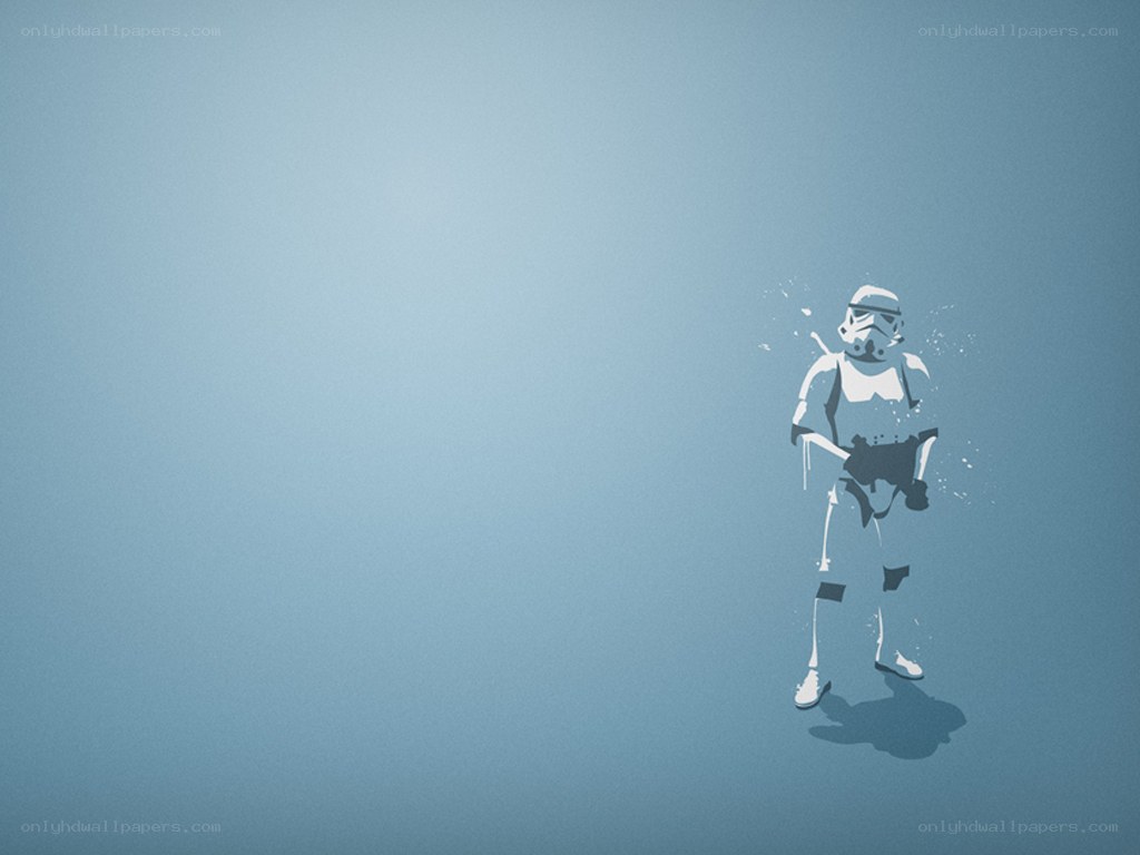 Stormtrooper splatter art