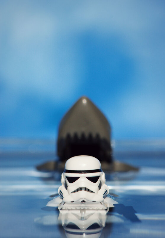 Stormtrooper vs shark