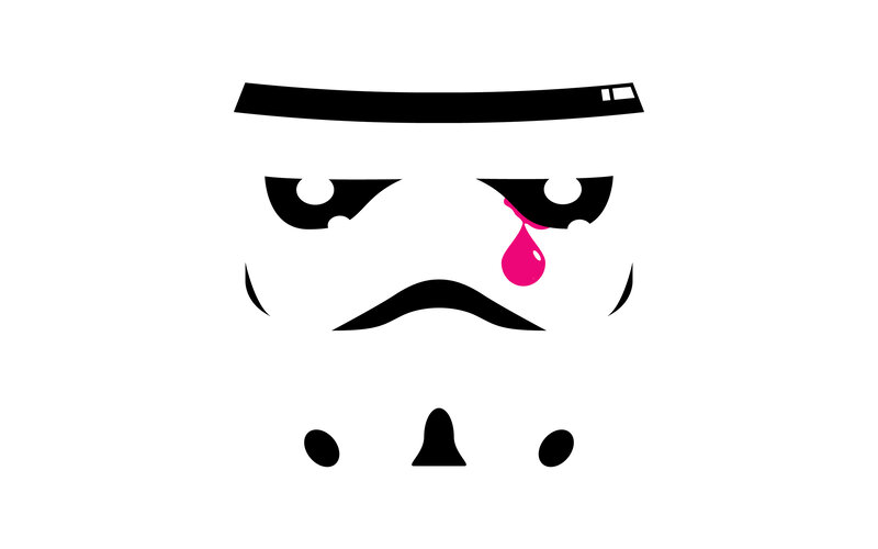 Stormtrooper with a tear