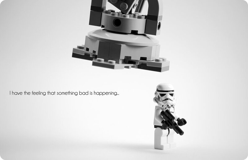 Stormtrooper with bad feeling