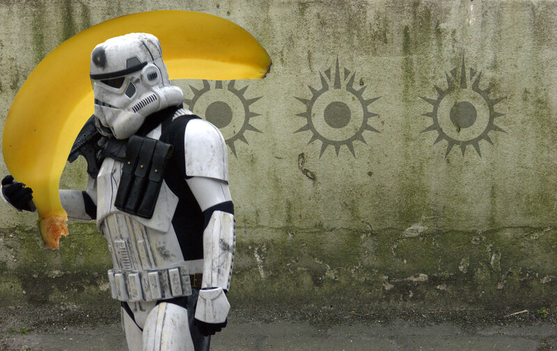 Stormtrooper with banana