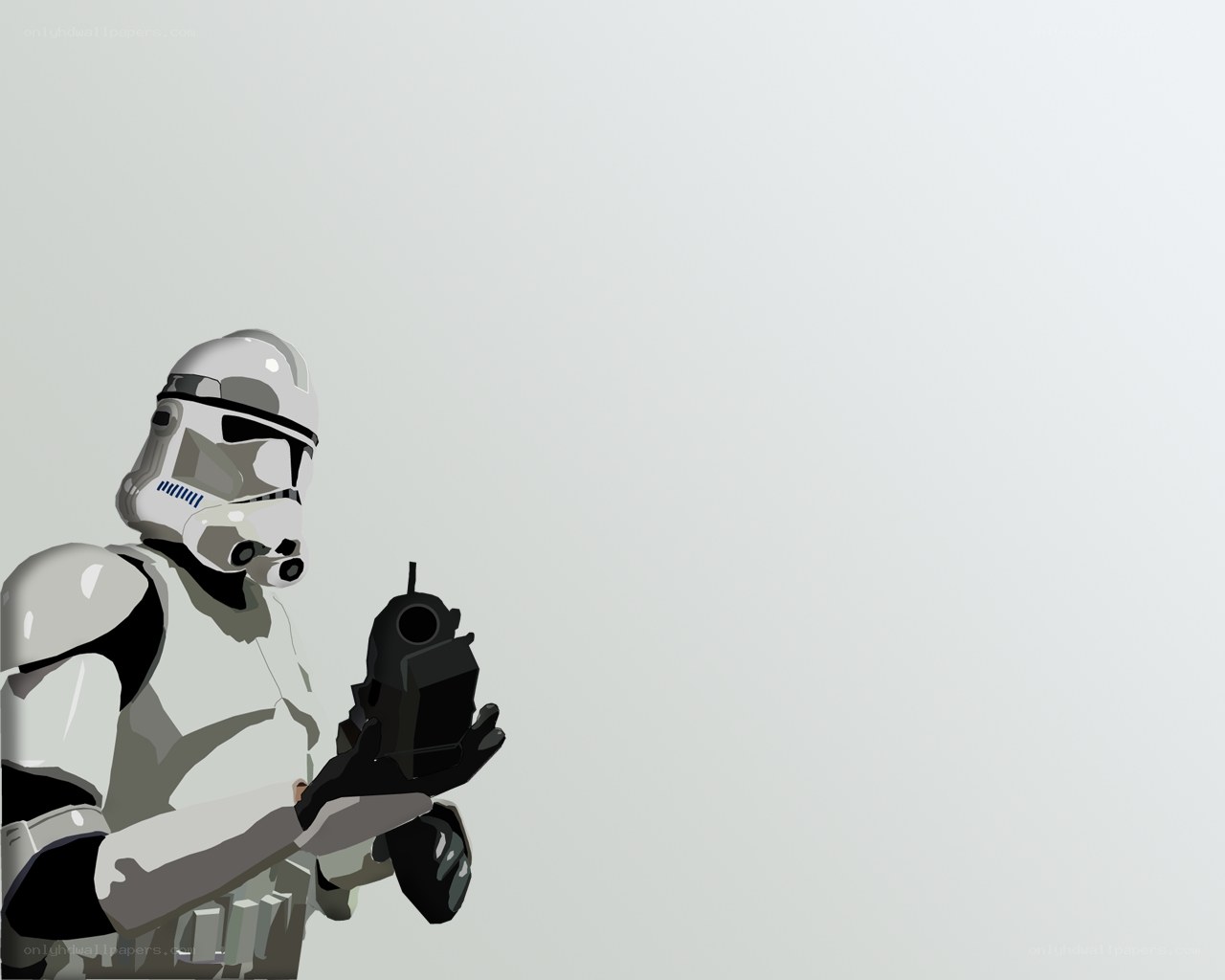Stormtrooper with blaster