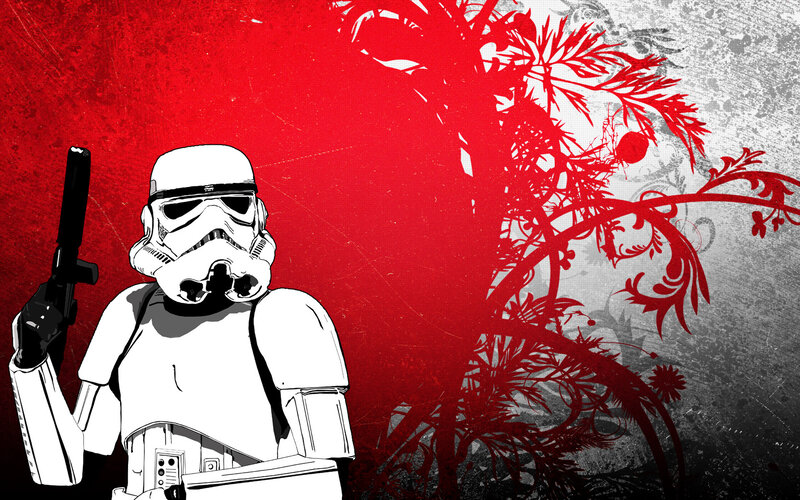 Stormtrooper with blaster