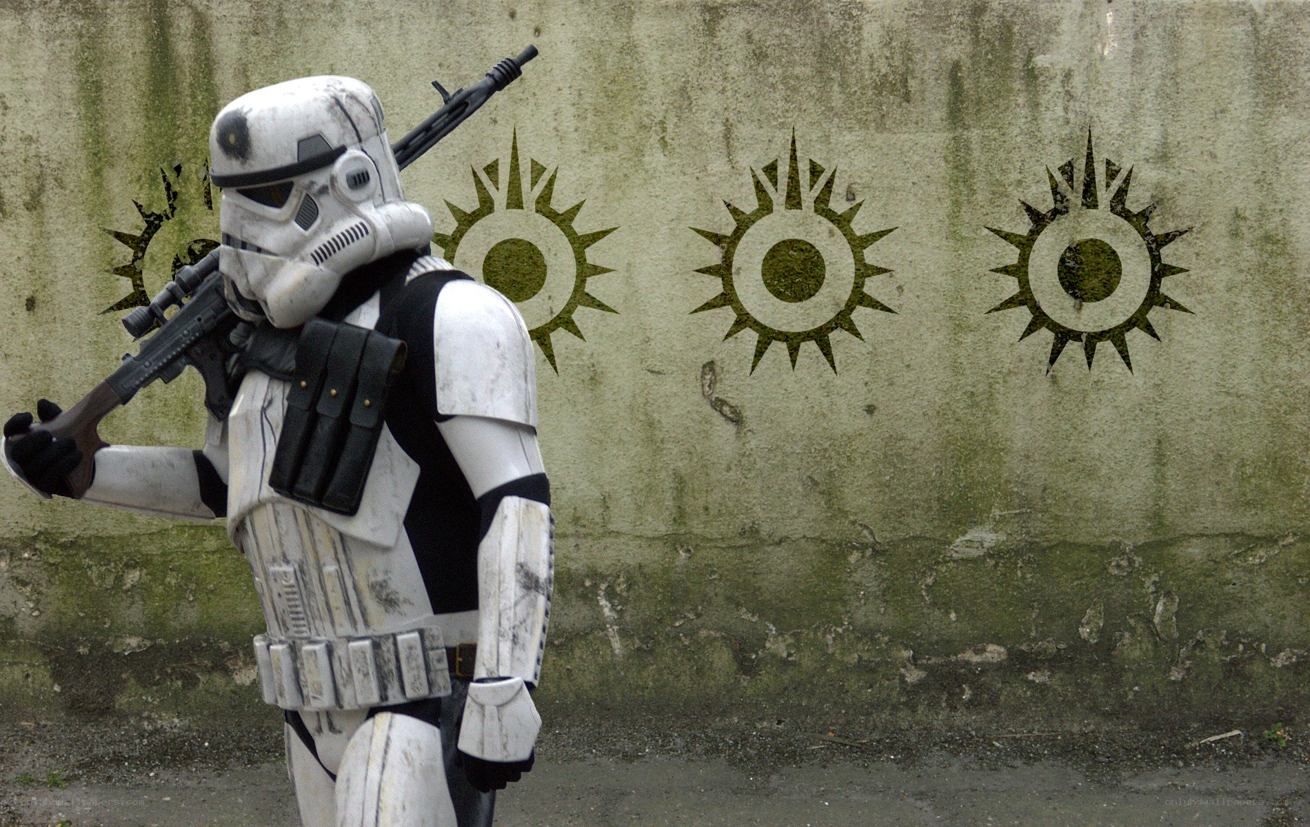 Stormtrooper with blaster rifle