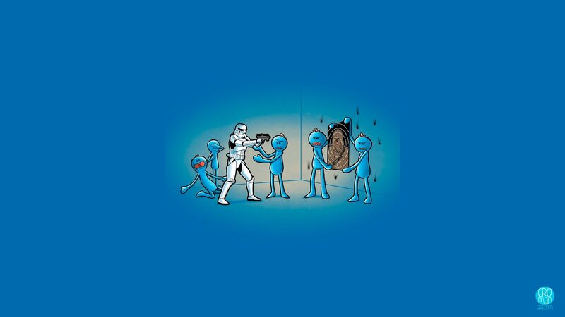 Stormtrooper with Blue Figures