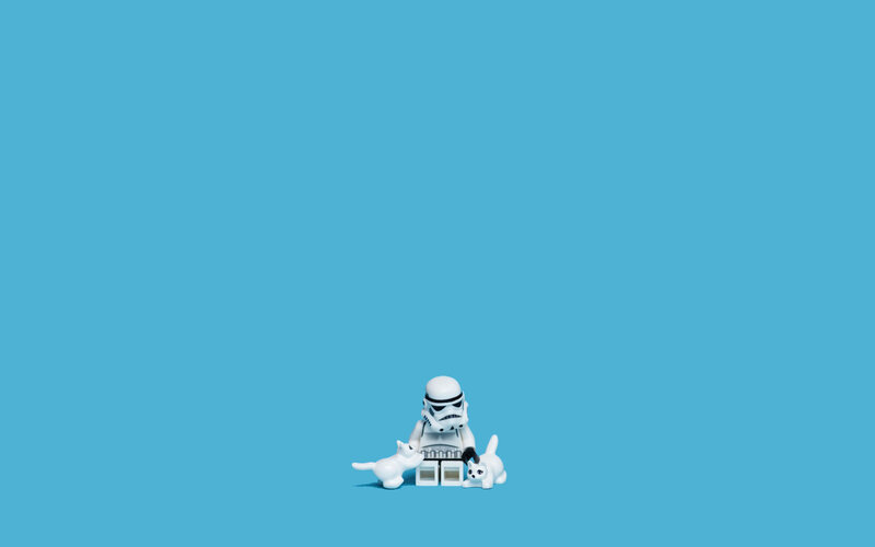 Stormtrooper with Cats — Blue