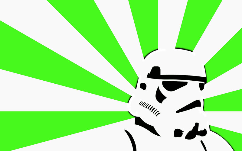 Stormtrooper with green rays