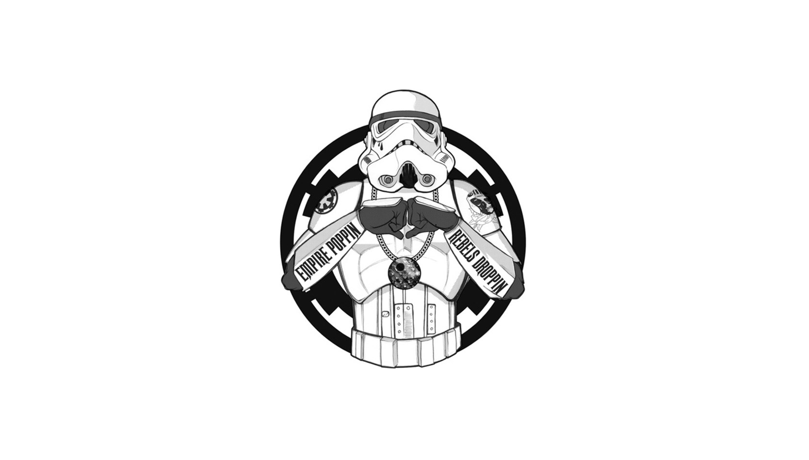 Stormtrooper with heart gesture