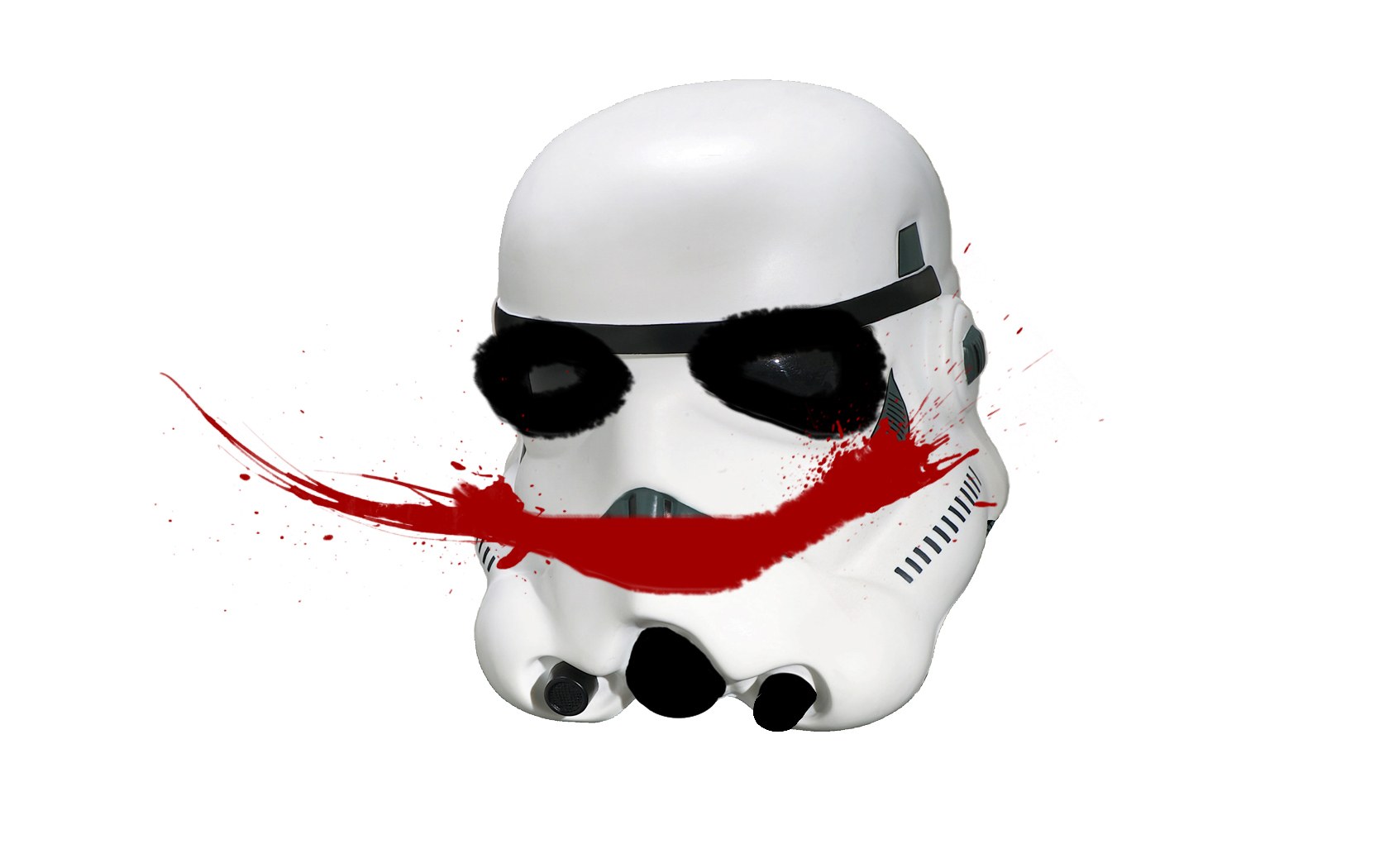 stormtrooper with joker smile
