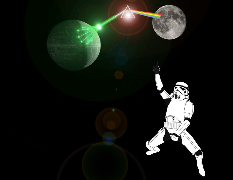 Stormtrooper with laser beam