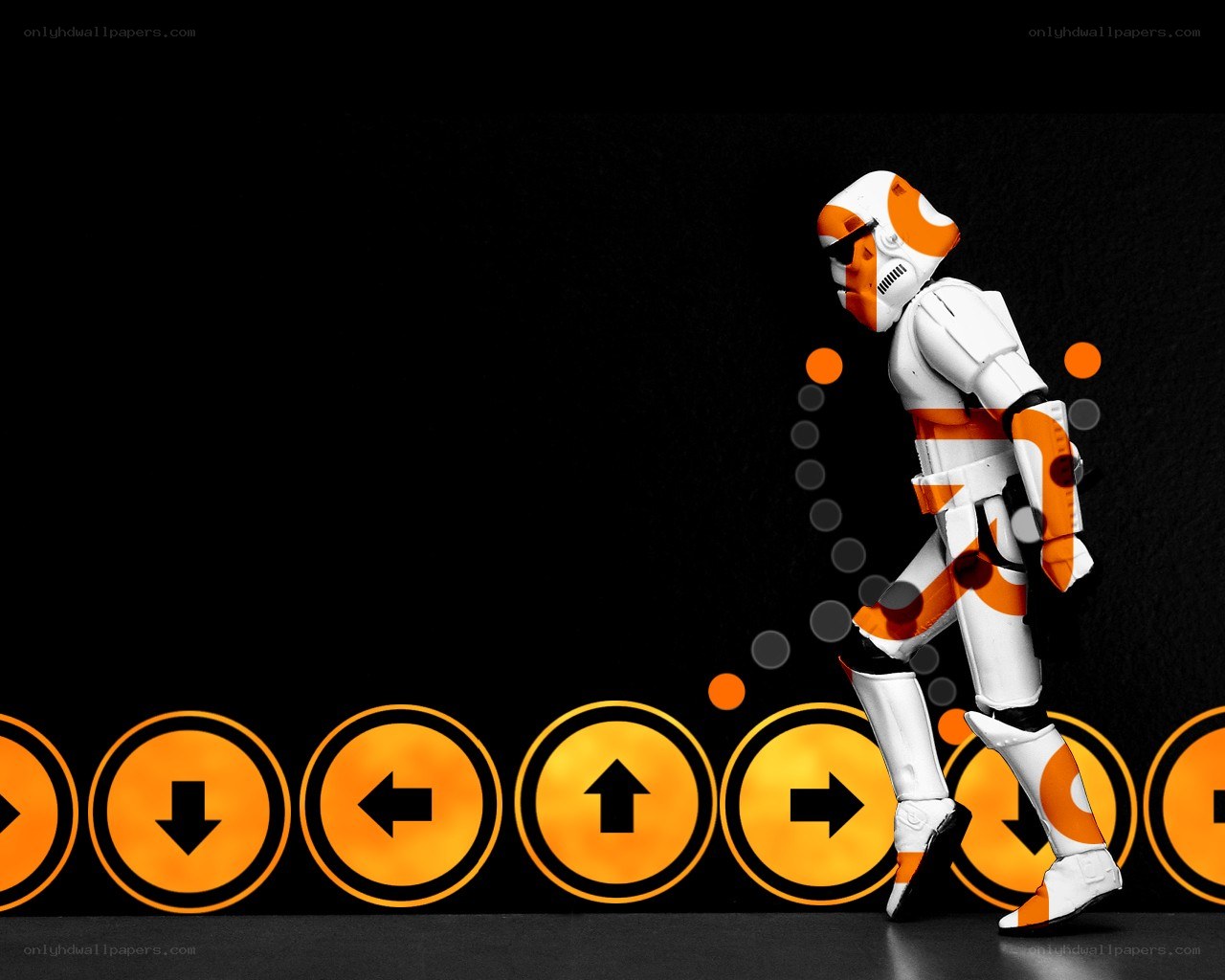 Stormtrooper with orange accents