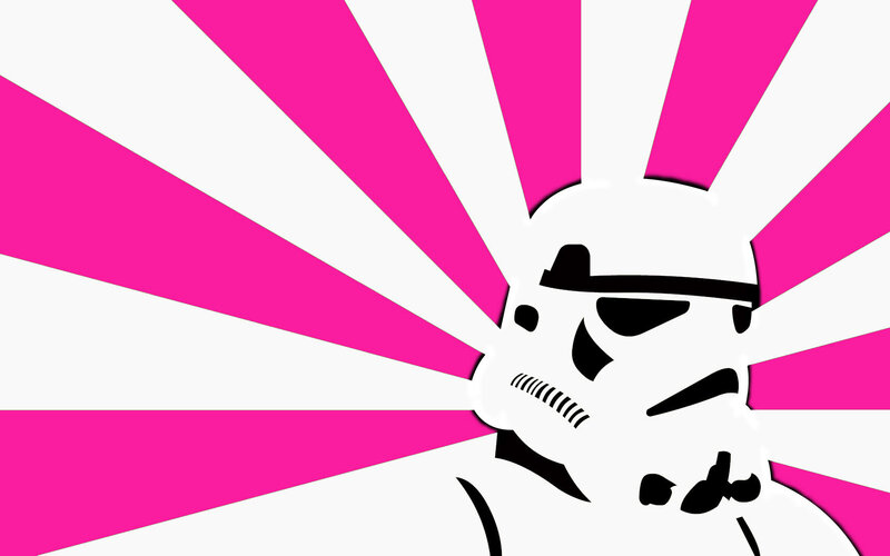 Stormtrooper with pink rays