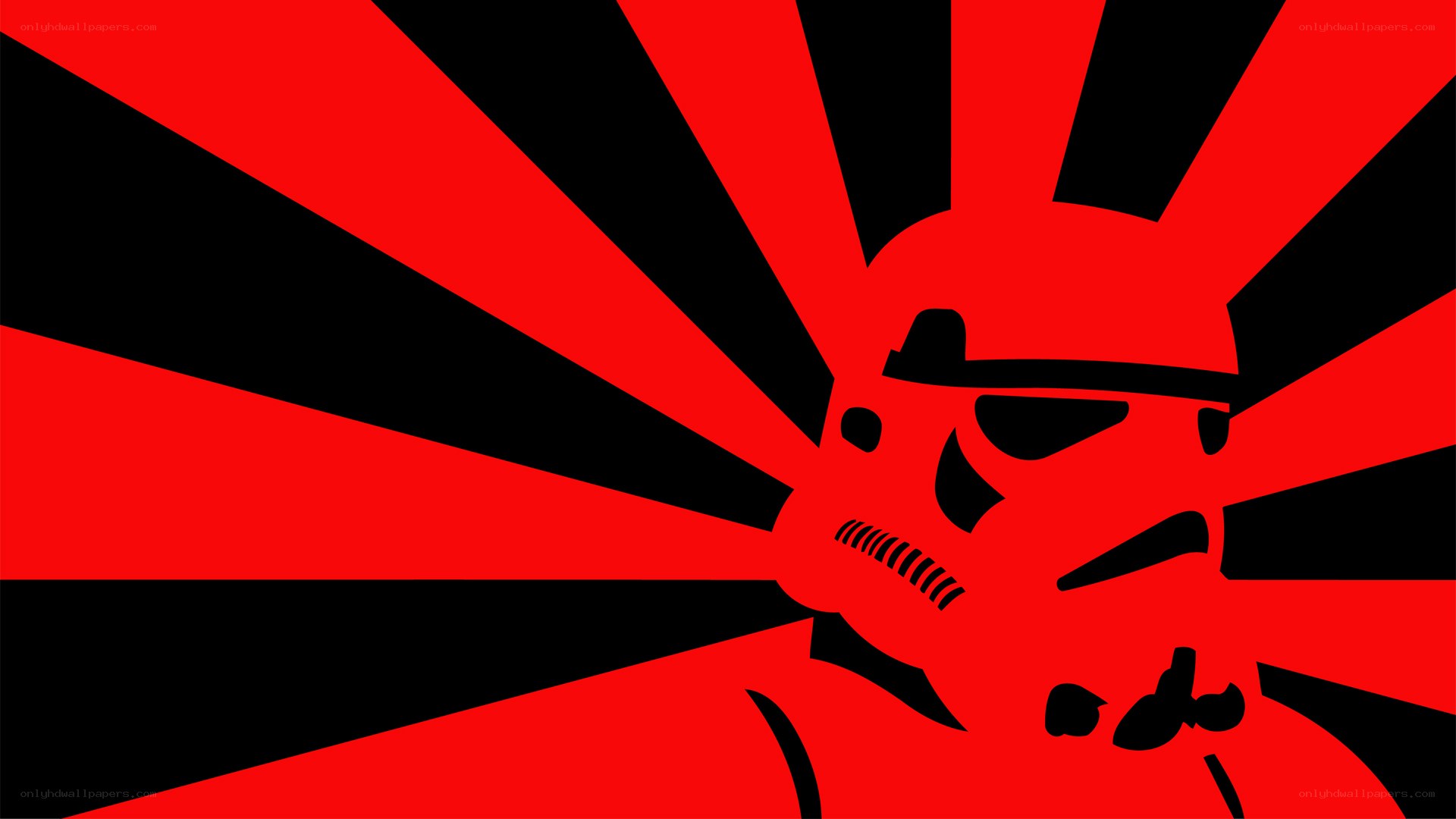 Stormtrooper with red and black rays