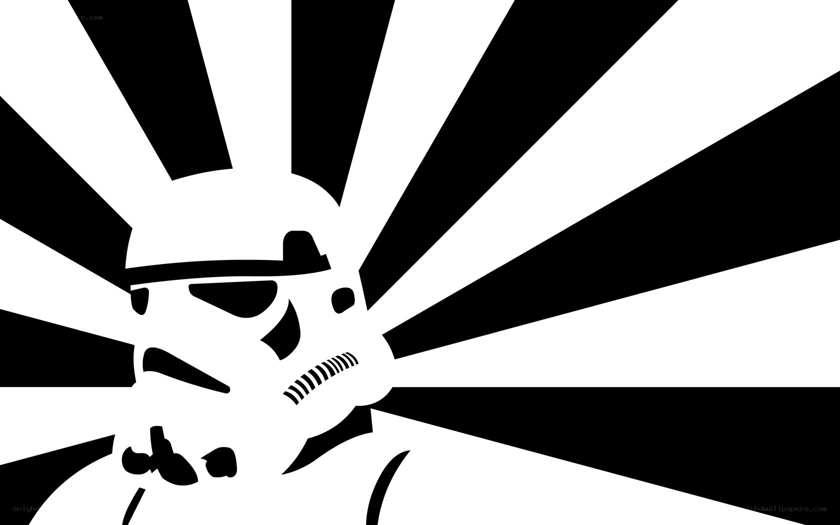 Stormtrooper with sunburst design