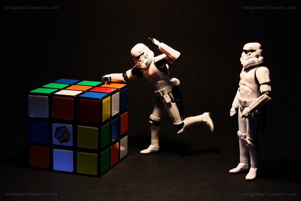 Stormtroopers and a Rubik's Cube