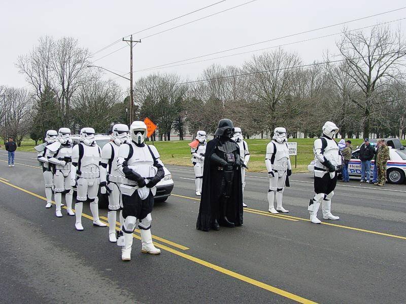 Stormtroopers and Darth Vader