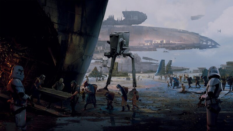 Stormtroopers and Droids — Gray