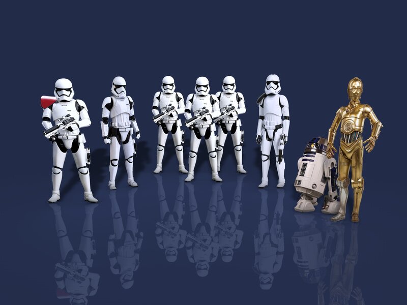 Stormtroopers and Droids