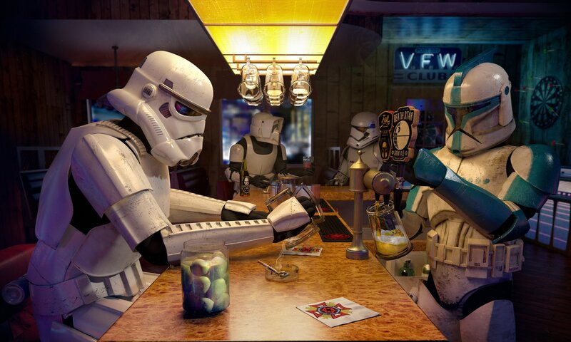 Stormtroopers at a Bar