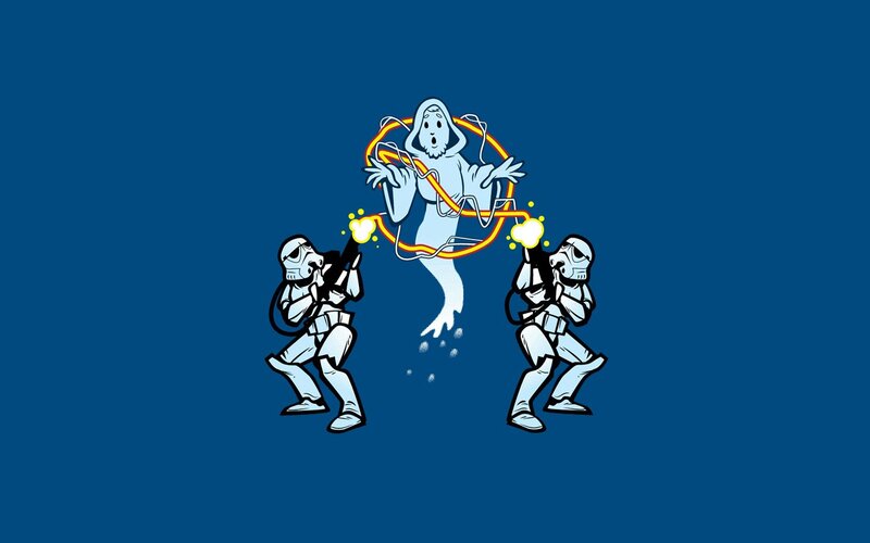 Stormtroopers capturing a ghost
