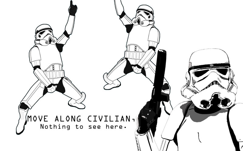 Stormtroopers dancing